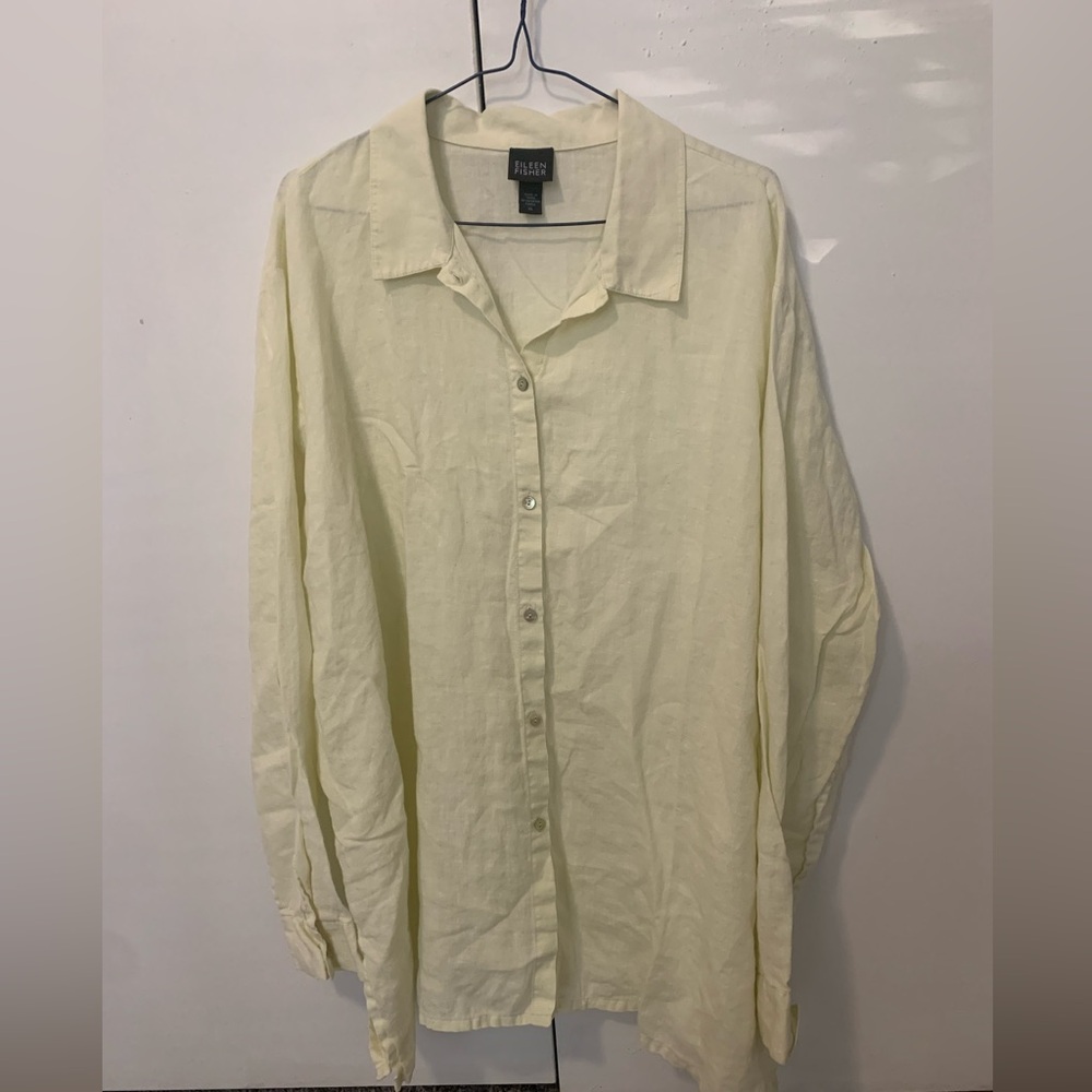 Eileen Fisher 100% Irish Linen Shirt